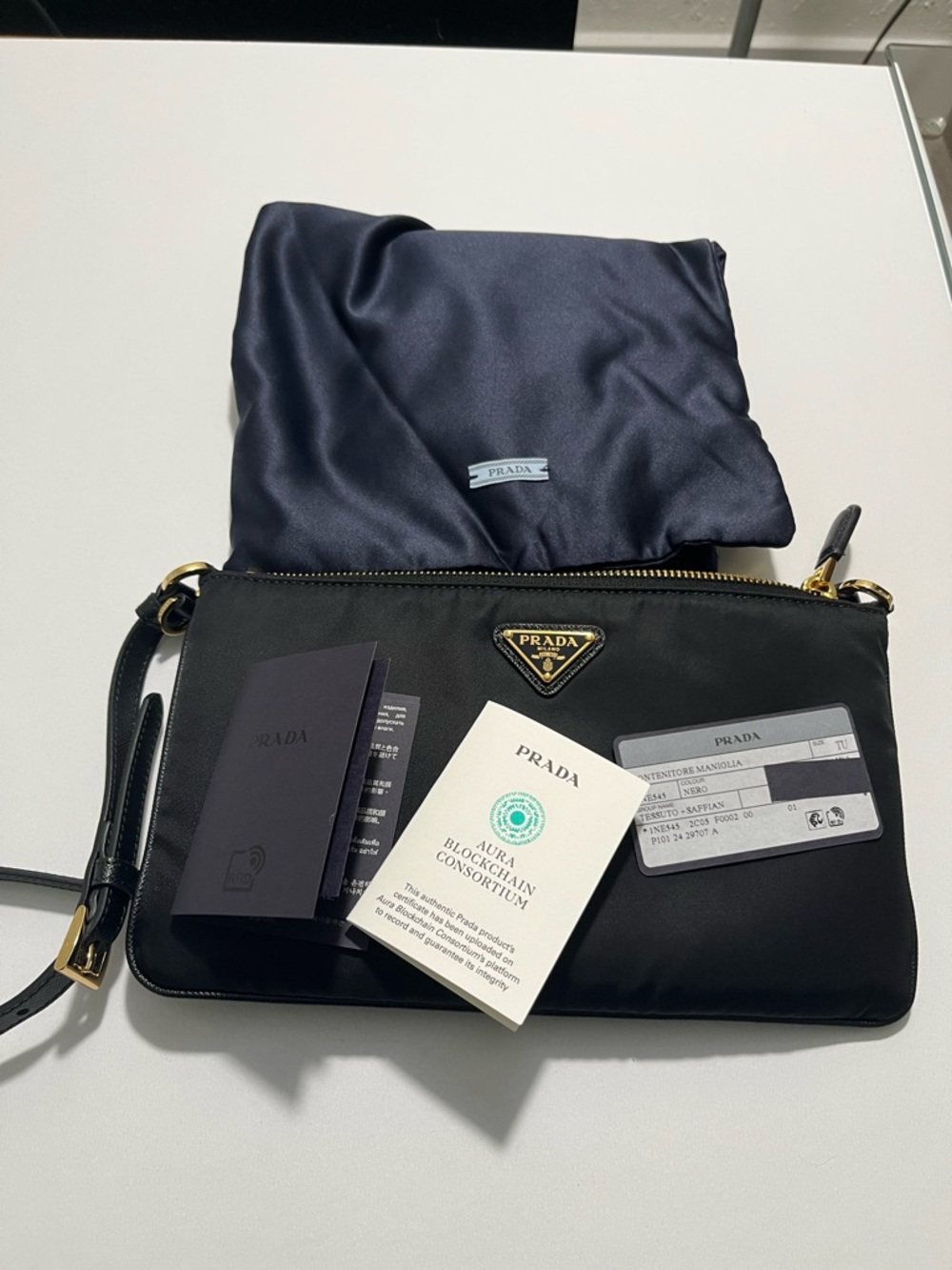 Prada Black Nylon shoulder bag
